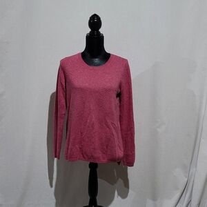 Reitmans sweater cashmere blend long sleeve pink pullover feminine preppy fall